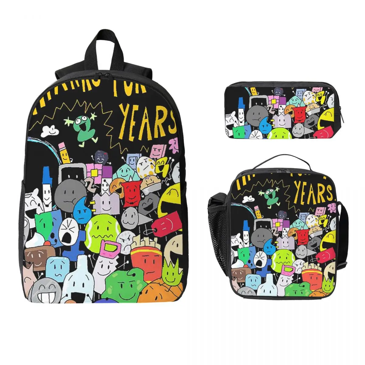 BFDI Four BFB Backpack Student Boys Girls BookBag School Bag Laptop Shoulder Bags 3ps Insulated Lunch Bag Pencil Case
BFDI Four BFB Backpack Student Boys Girls BookBag School Bag Laptop Shoulder Bags 3ps Insulated Lunch Bag Pencil Case