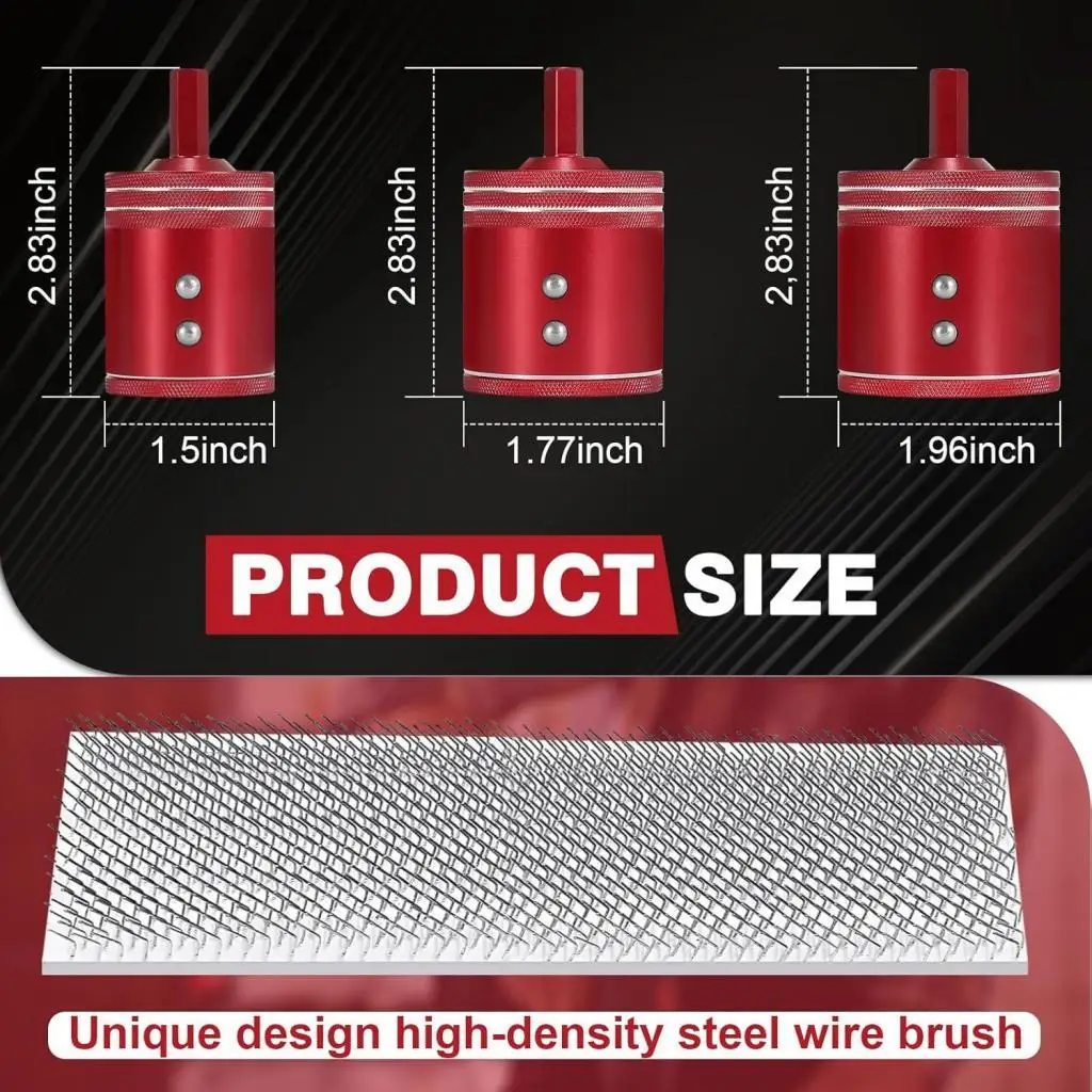 3Pcs 1/2" 3/4" 1" Copper Pipe Cleaner Set for Drill Air Conditioner Repair
3Pcs 1/2" 3/4" 1" Copper Pipe Cleaner Set for Drill Air Conditioner Repair