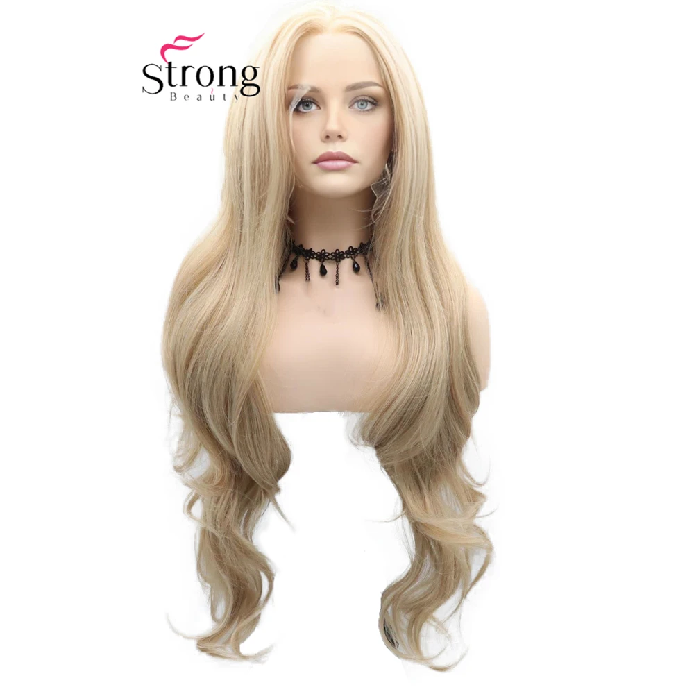 28inch long wavy blonde synthetic lace front wig Heat Resistant Blonde Long 13*4 Lace wig for women
28inch long wavy blonde synthetic lace front wig Heat Resistant Blonde Long 13*4 Lace wig for women