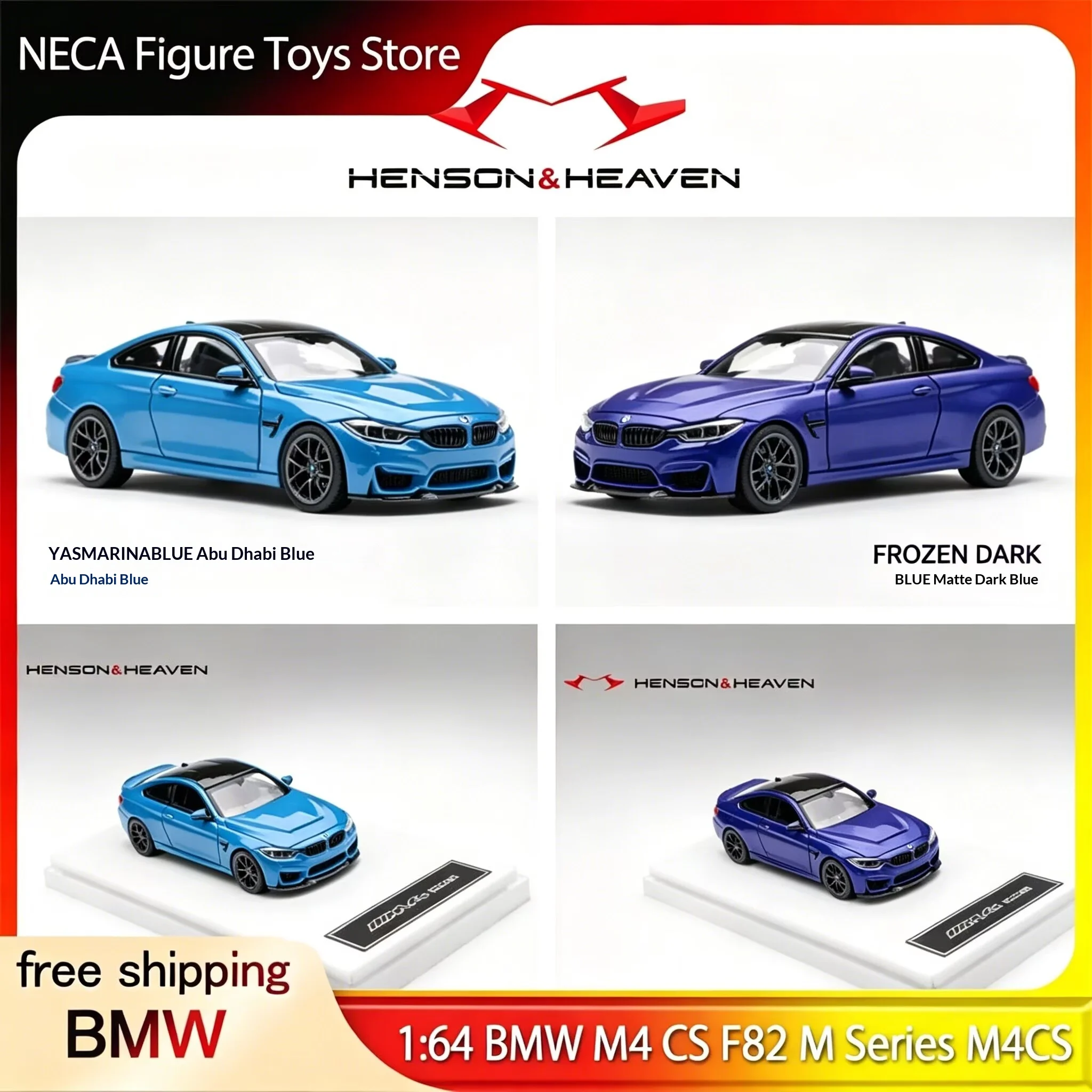 HH Model Bmw M4 Cs F82 M4cs 1:64 Scale Blue Alloy Diecast Car Model toy Collectible Display Decoration For Car Collectors
HH Model Bmw M4 Cs F82 M4cs 1:64 Scale Blue Alloy Diecast Car Model toy Collectible Display Decoration For Car Collectors
