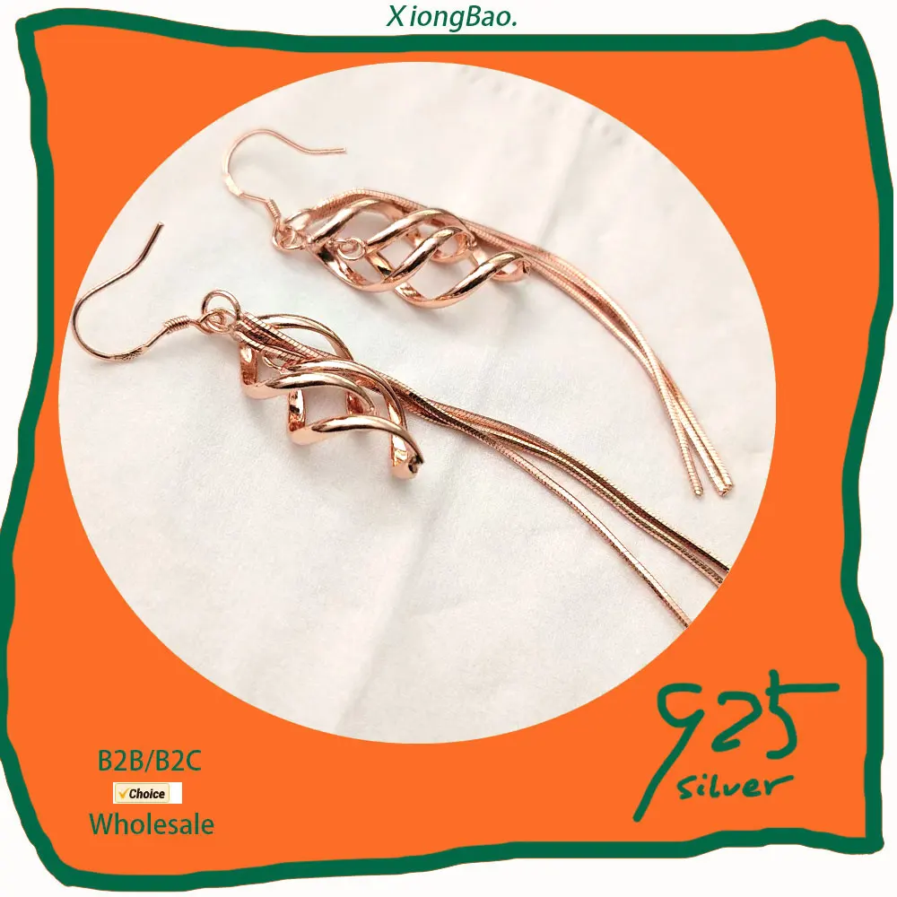 New Fashion Golden Stamp 925 Sterling Silver Tassel Jewelry brincos bijoux 2026 New Dangle Hanging Long Drop Earrings For Women
New Fashion Golden Stamp 925 Sterling Silver Tassel Jewelry brincos bijoux 2026 New Dangle Hanging Long Drop Earrings For Women