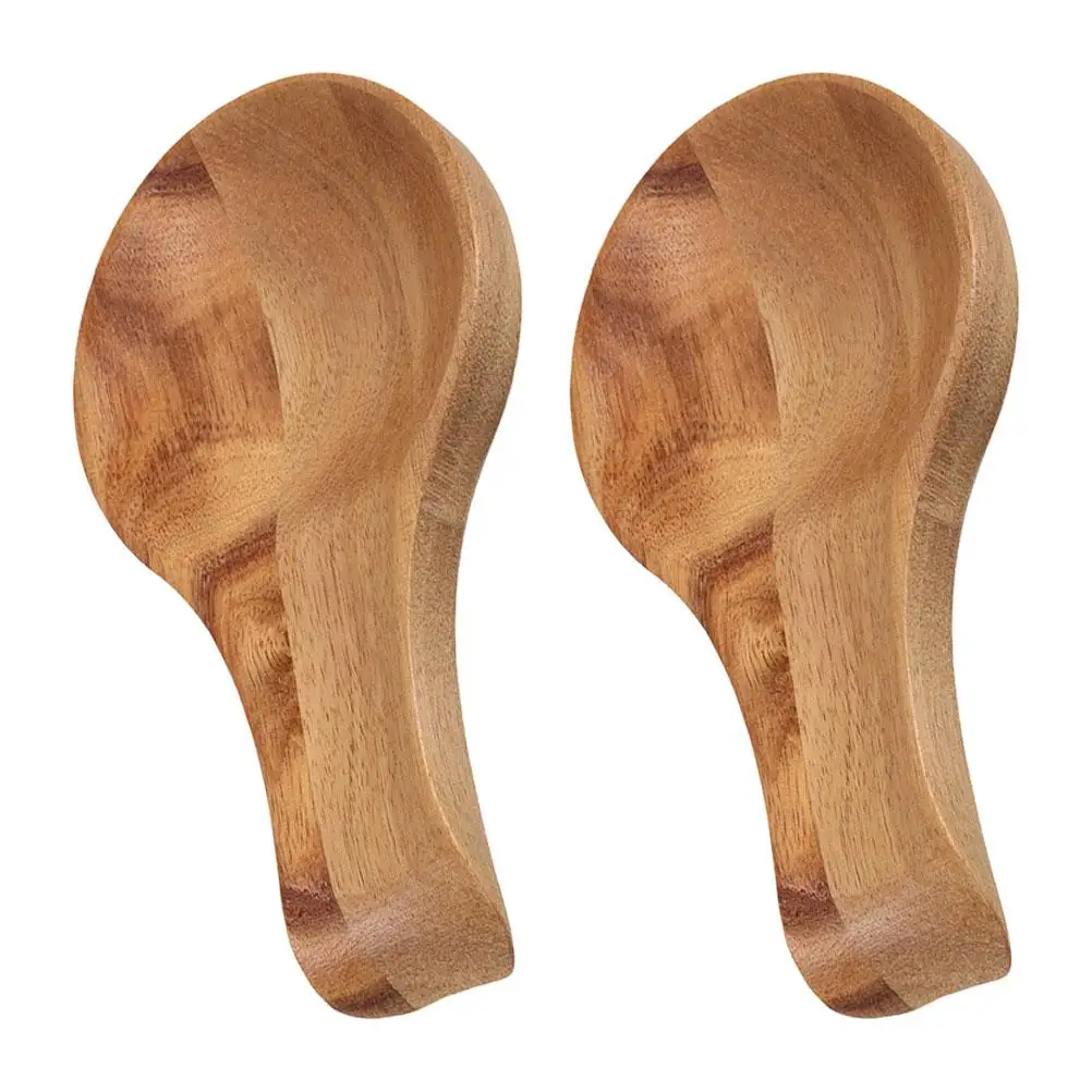 2 Pcs Wooden Spoon Rest Light Brown Kitchen Counter Holder Stove Top Utensil Wood Utensil Set Table Spoon Holder
2 Pcs Wooden Spoon Rest Light Brown Kitchen Counter Holder Stove Top Utensil Wood Utensil Set Table Spoon Holder