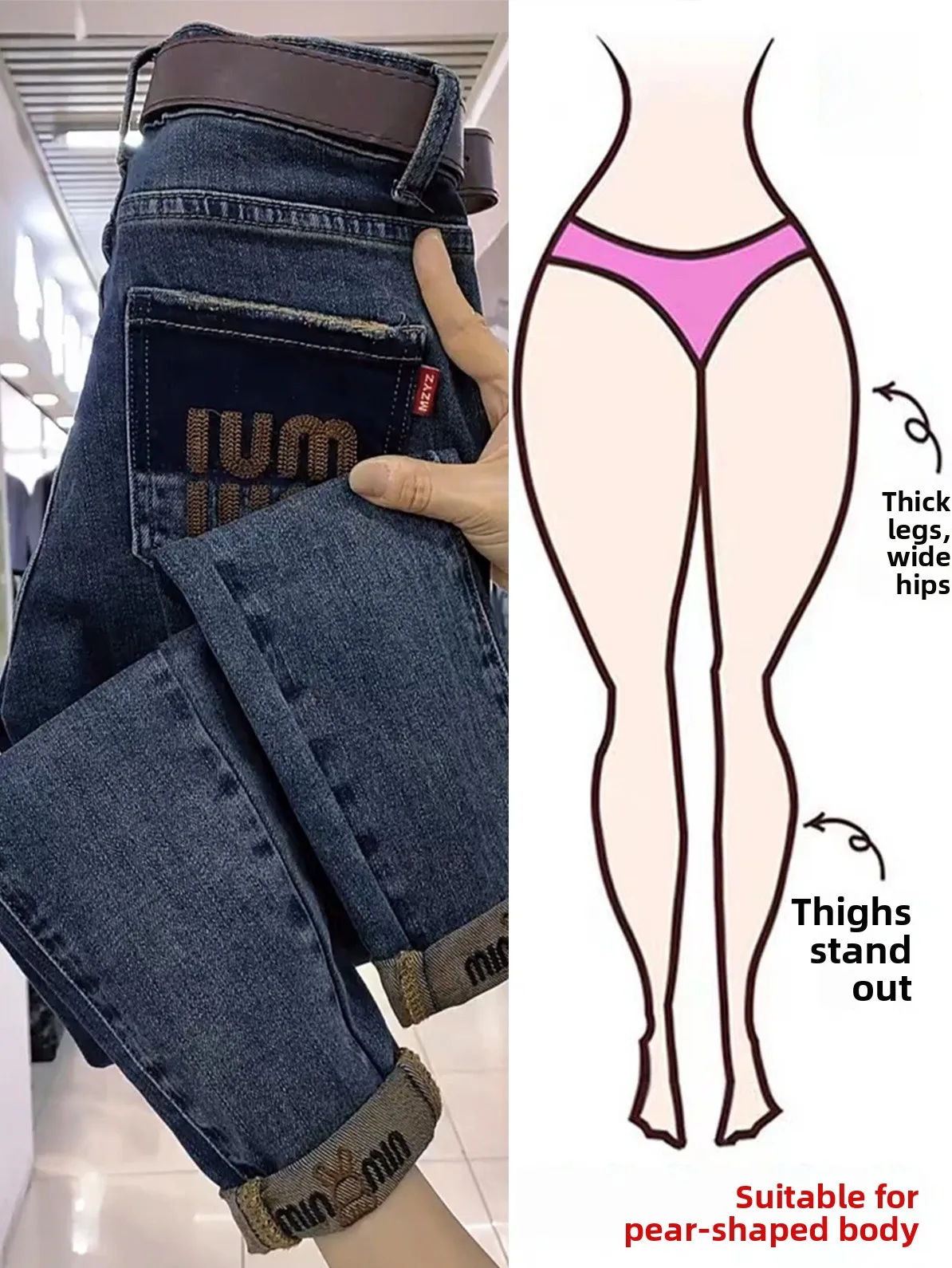 Elastic Casual Nine-Foot Harlan Women's Jeans High Waist Slimming Summer Waed Denim Skinnies High Waist Cotton Blend
Elastic Casual Nine-Foot Harlan Women's Jeans High Waist Slimming Summer Waed Denim Skinnies High Waist Cotton Blend