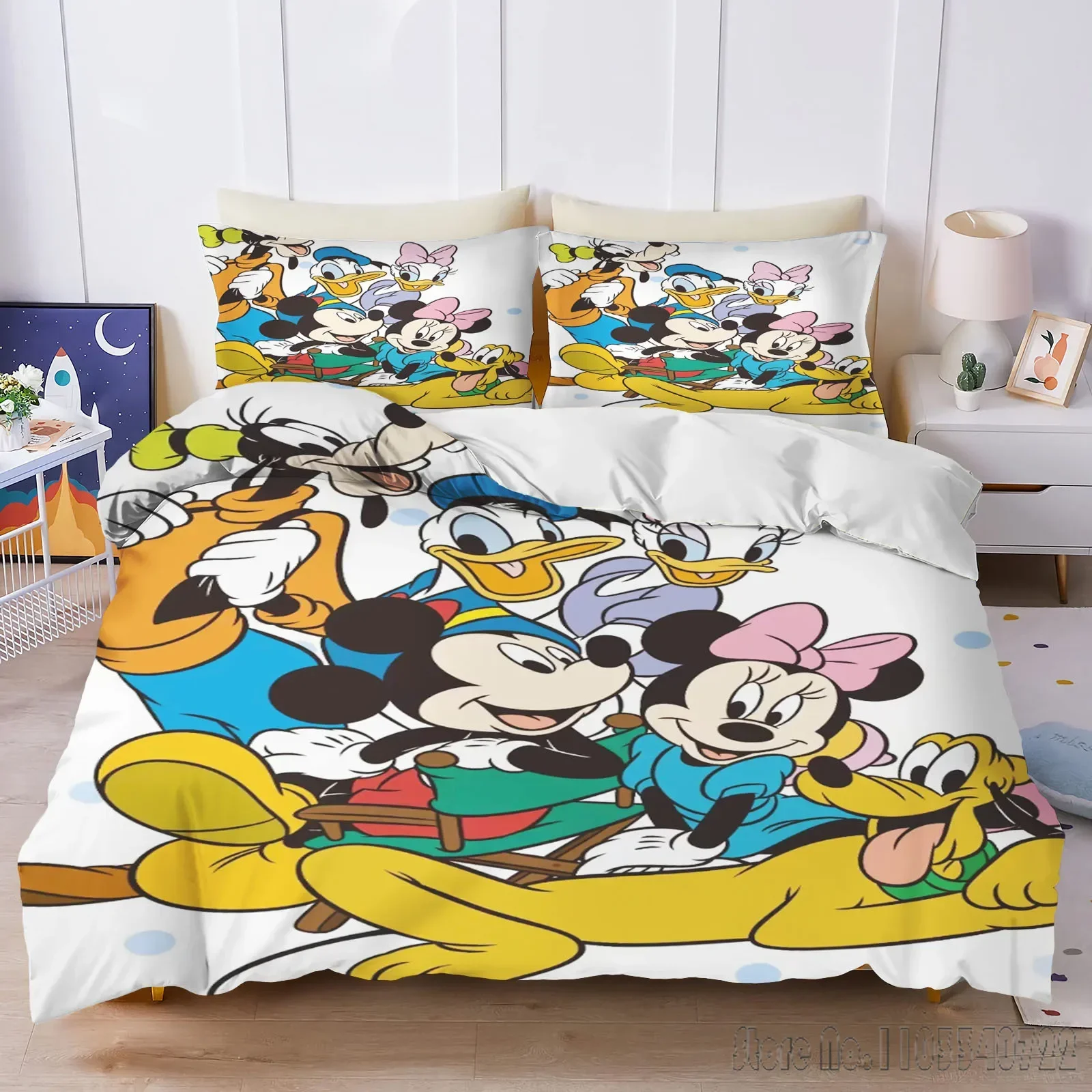 Anime Mickey Minnie Mouse Couple Bedding Set Duvet Cover Twin Size Polyester 3D Children's Bedding Set 3pcs Quilt Cover
Anime Mickey Minnie Mouse Couple Bedding Set Duvet Cover Twin Size Polyester 3D Children's Bedding Set 3pcs Quilt Cover