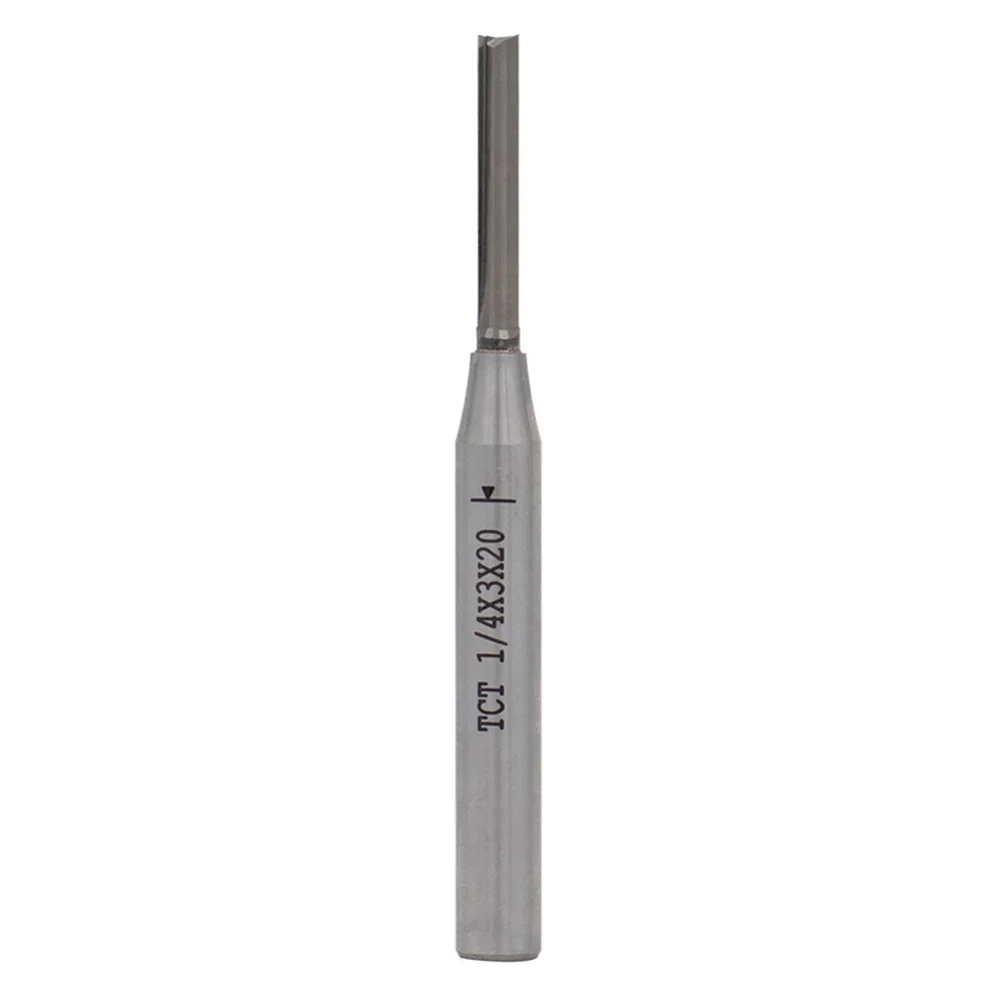 TCT Double Edged Straight Router Bit 1/4 Inch Shank For Wood Trimming Small Milling Machine Edge Cutting Tool
TCT Double Edged Straight Router Bit 1/4 Inch Shank For Wood Trimming Small Milling Machine Edge Cutting Tool