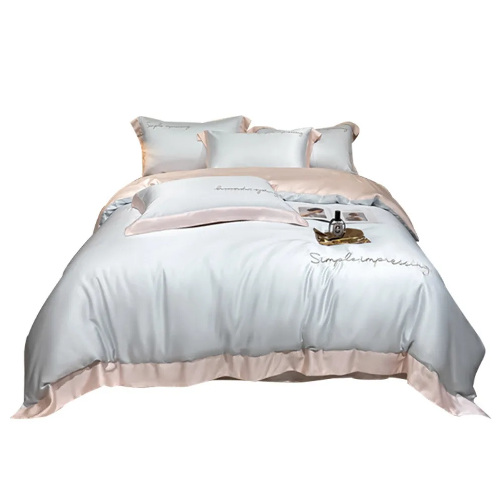 Class A 100% Lyocell Four Piece Set Ice Cold Feeling Silk Duvet Cover Smooth Bedding for Bedroom
Class A 100% Lyocell Four Piece Set Ice Cold Feeling Silk Duvet Cover Smooth Bedding for Bedroom