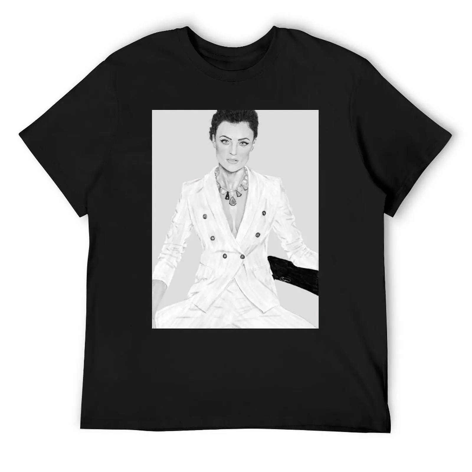 Lyne Renée White Suit T-Shirt custom t shirt street wear oversize t-shirts man baggy shirts Men's t-shirts
Lyne Renée White Suit T-Shirt custom t shirt street wear oversize t-shirts man baggy shirts Men's t-shirts