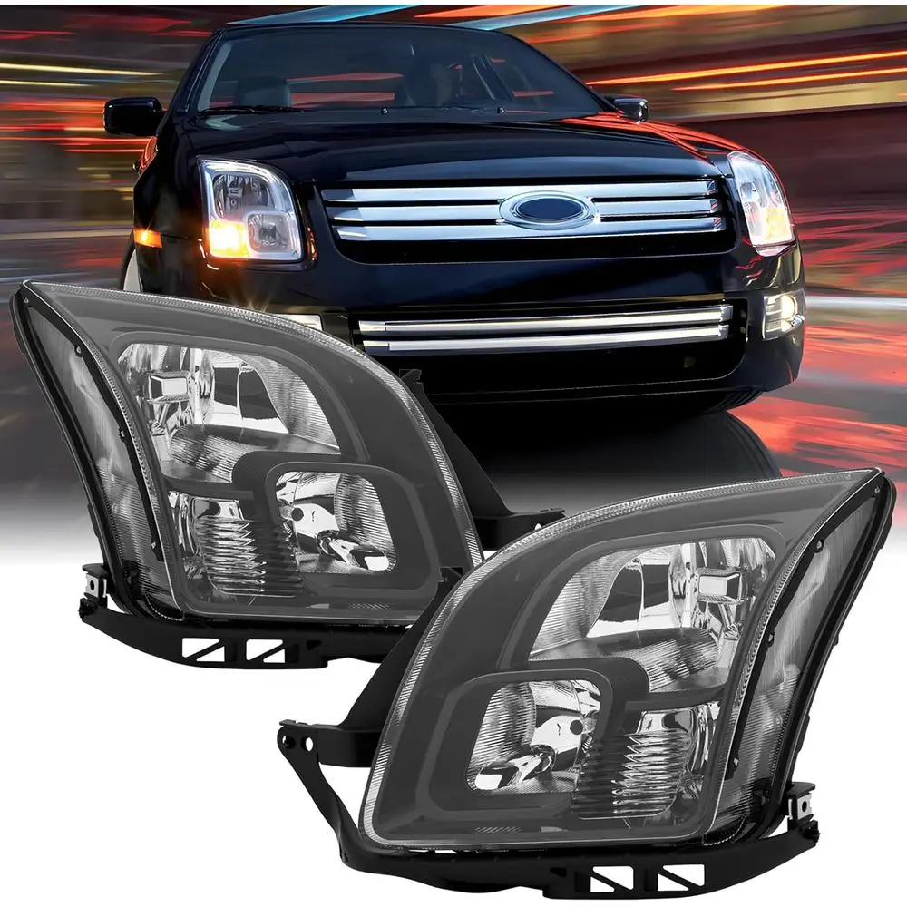 Pair Headlights Assembly Set For 2006 2007 2008 2009 Pre-facelift Ford Fusion S SE SEL Plus Sedan Replacement Headlamps Black Ho
Pair Headlights Assembly Set For 2006 2007 2008 2009 Pre-facelift Ford Fusion S SE SEL Plus Sedan Replacement Headlamps Black Ho
