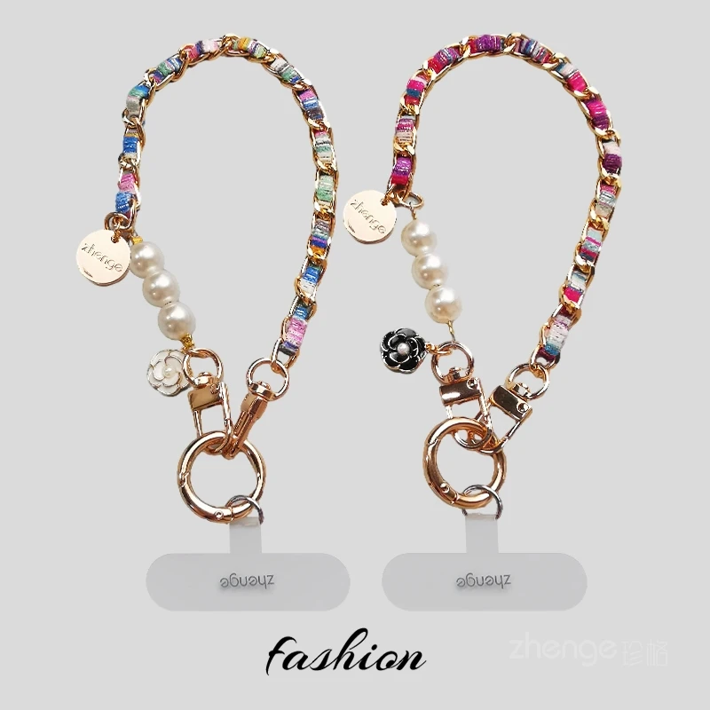 Ремешок для мобильного телефона, веревка на запястье с жемчугом камелии, короткая ручная цепочка, ремешок, подвеска, универсальная
Ремешок для мобильного телефона, веревка на запястье с жемчугом камелии, короткая ручная цепочка, ремешок, подвеска, универсальная