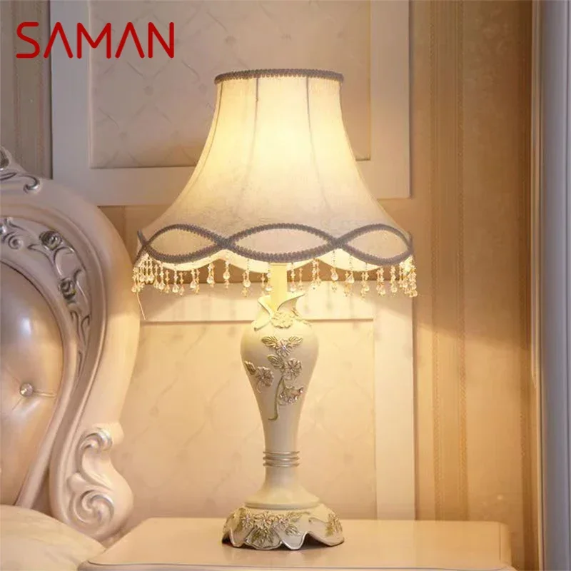 SAMAN A European Table Lamp Floor Light Luxurious Living Room Bedroom Study Villa LED Retro Creativity Bedside Desk Light
SAMAN A European Table Lamp Floor Light Luxurious Living Room Bedroom Study Villa LED Retro Creativity Bedside Desk Light