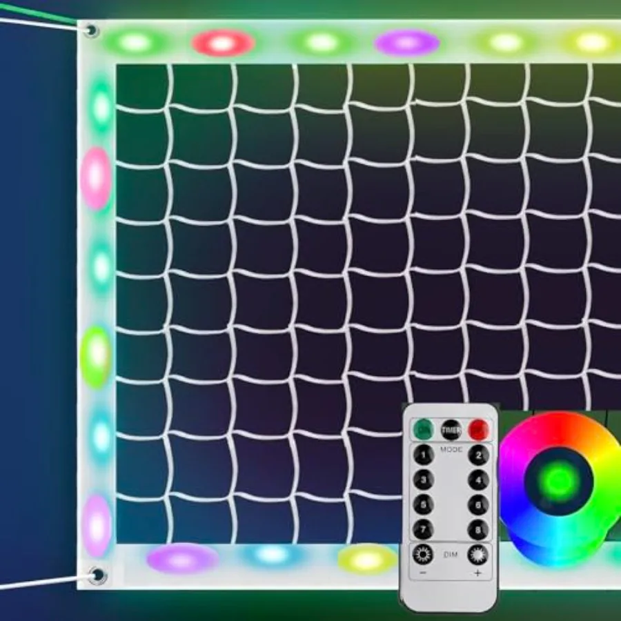 LED Professional Volleyball Net with Steel Cable Light Up Portable Volleyball Nets Outdoor with Remote Control Glow in the Dark
LED Professional Volleyball Net with Steel Cable Light Up Portable Volleyball Nets Outdoor with Remote Control Glow in the Dark