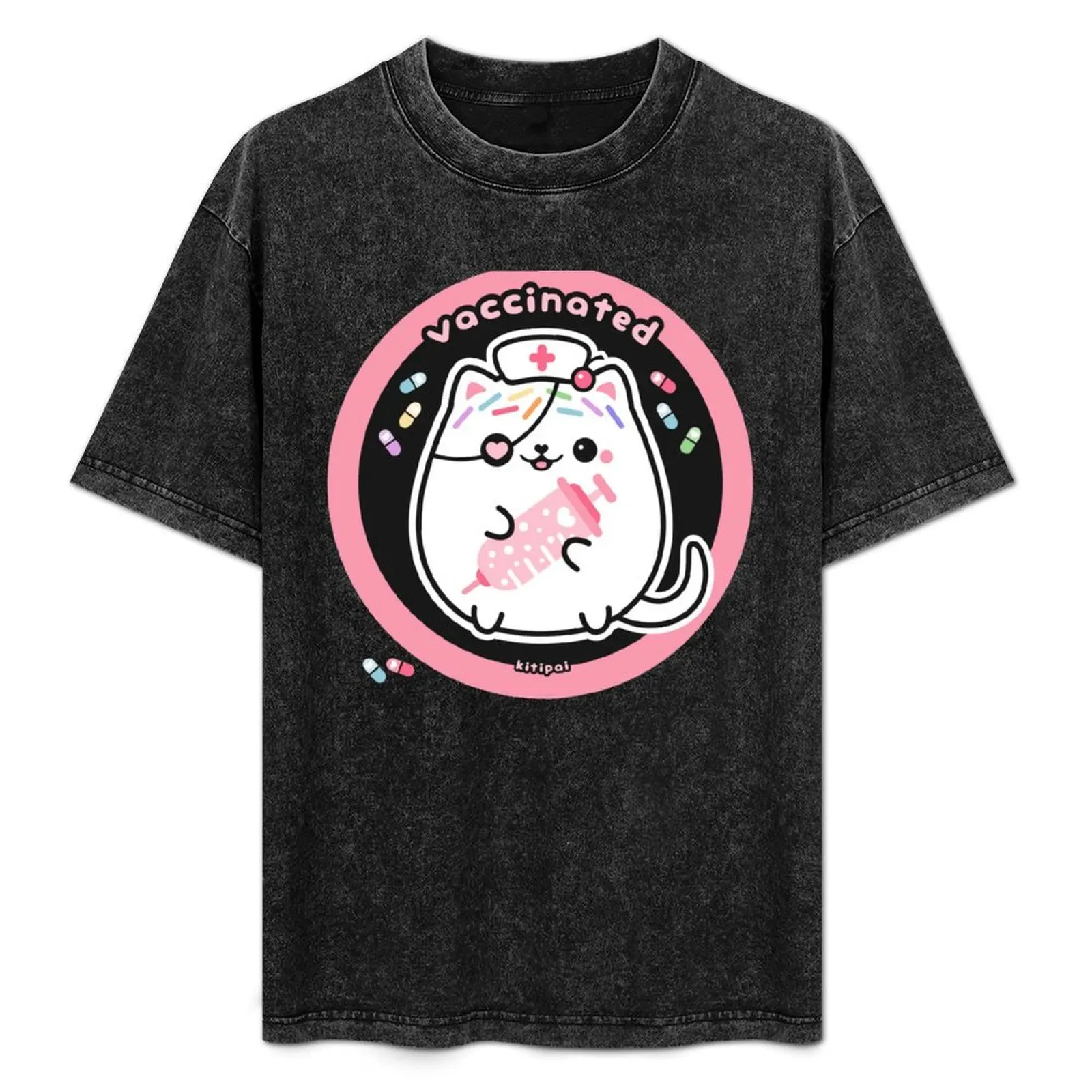 Kitipai Kitty Cat Nurse Vaccinated T-Shirt croswit shirt man Man t-shirt football t shirt cute tops mens t shirts top quality
Kitipai Kitty Cat Nurse Vaccinated T-Shirt croswit shirt man Man t-shirt football t shirt cute tops mens t shirts top quality