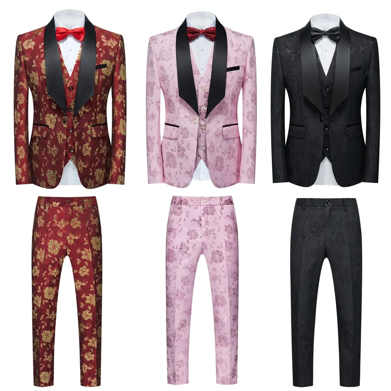 2024 Cross-border Banquet Evening Dress Men's Fashion Jacquard Three-piece Performance Clothing Spot
2024 Cross-border Banquet Evening Dress Men's Fashion Jacquard Three-piece Performance Clothing Spot