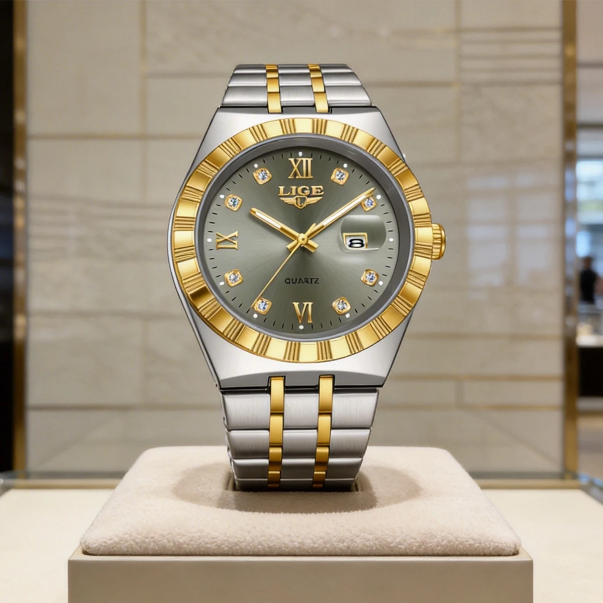 LIGE Luxury Business Man Watch Week Date Waterproof Luminous Watches For Men Stainless Steel Quartz Fashion Men's Wristwatch
LIGE Luxury Business Man Watch Week Date Waterproof Luminous Watches For Men Stainless Steel Quartz Fashion Men's Wristwatch