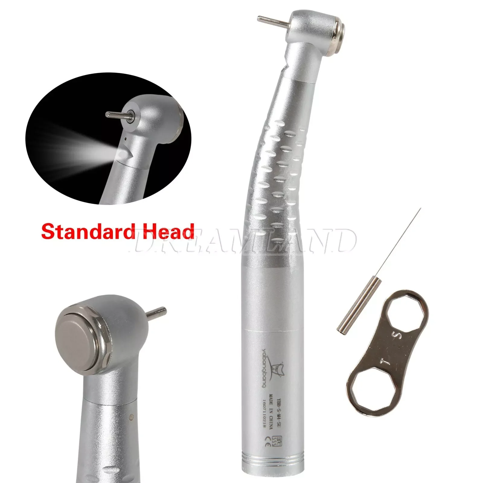 LED Light Dental Fiber Optic High Speed Handpiece 6 Hole Standard Head KaVo for Quick Coupler
LED Light Dental Fiber Optic High Speed Handpiece 6 Hole Standard Head KaVo for Quick Coupler