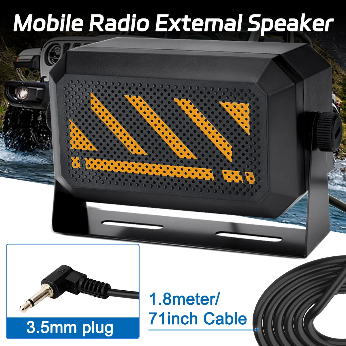 ABBREE KES-3 Plus Moblie Radio External Speaker 7.1inch Cable Portable Speaker for CB Radios Moblie Radios with 3.5mm Jack
ABBREE KES-3 Plus Moblie Radio External Speaker 7.1inch Cable Portable Speaker for CB Radios Moblie Radios with 3.5mm Jack
