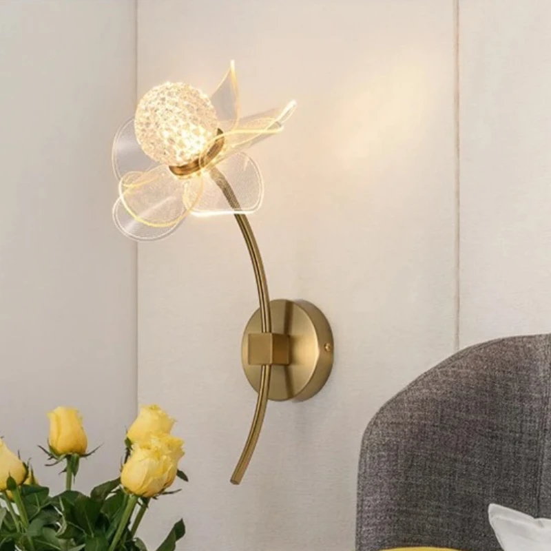 Modern LED Wall Lamp Electroplated Flower Shaped Bedroom Bedside Light Study Dining Room Living Room Background Decoration Lamp
Modern LED Wall Lamp Electroplated Flower Shaped Bedroom Bedside Light Study Dining Room Living Room Background Decoration Lamp