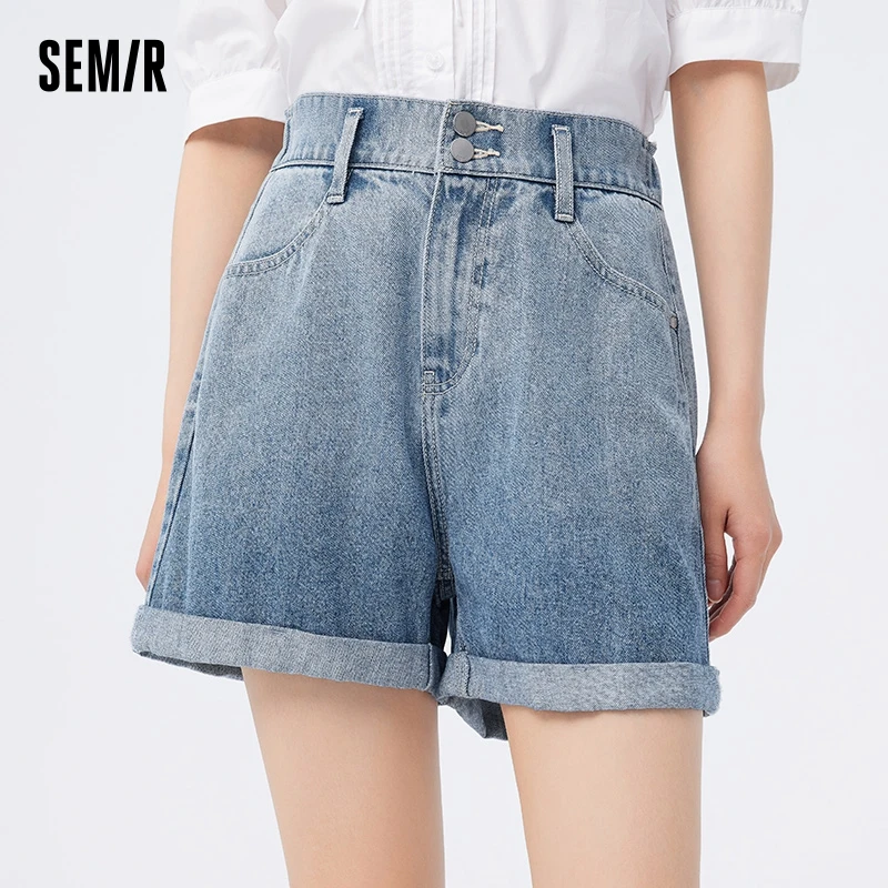 Semir Women Jeans Rolled Hem Pants To CreateTall And Slim Trendy Versatile Summer Cool Shorts Ladies' Fashion Streetwear
Semir Women Jeans Rolled Hem Pants To CreateTall And Slim Trendy Versatile Summer Cool Shorts Ladies' Fashion Streetwear