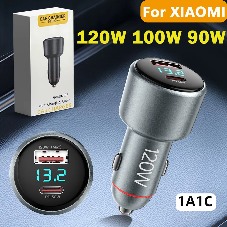 Автомобильное зарядное устройство Xiaomi 120W 100W HyperCharge, сверхбыстрая зарядка в автомобиле, для Mi 17 15 14 13 12, Poco F8 X7 X6, Redmi
Автомобильное зарядное устройство Xiaomi 120W 100W HyperCharge, сверхбыстрая зарядка в автомобиле, для Mi 17 15 14 13 12, Poco F8 X7 X6, Redmi