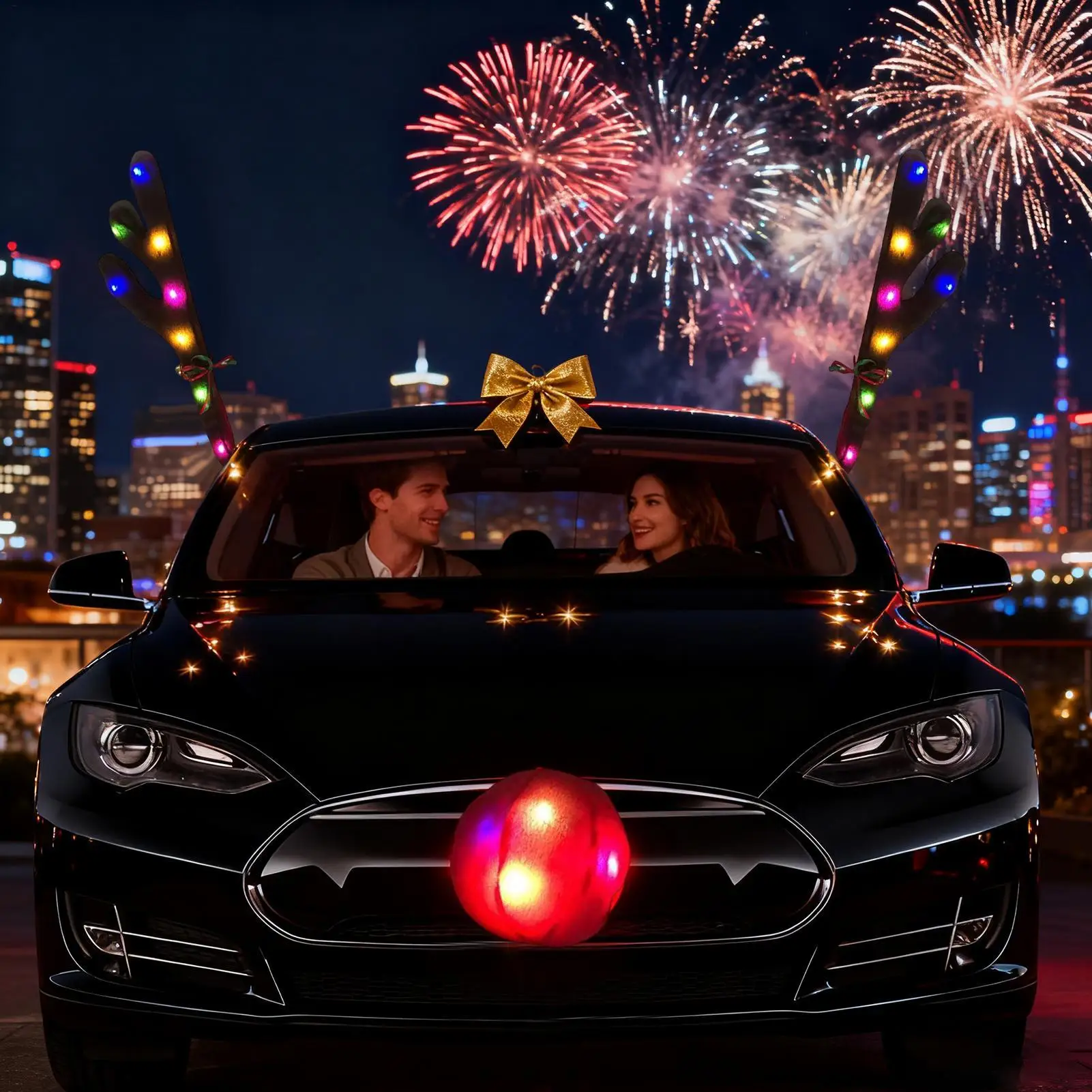 Car Reindeer Antlers Nose Set Car Reindeer Antlers Nose Set Cute Funny Reindeer Car Set with Bells for Christmas Car Decoration
Car Reindeer Antlers Nose Set Car Reindeer Antlers Nose Set Cute Funny Reindeer Car Set with Bells for Christmas Car Decoration