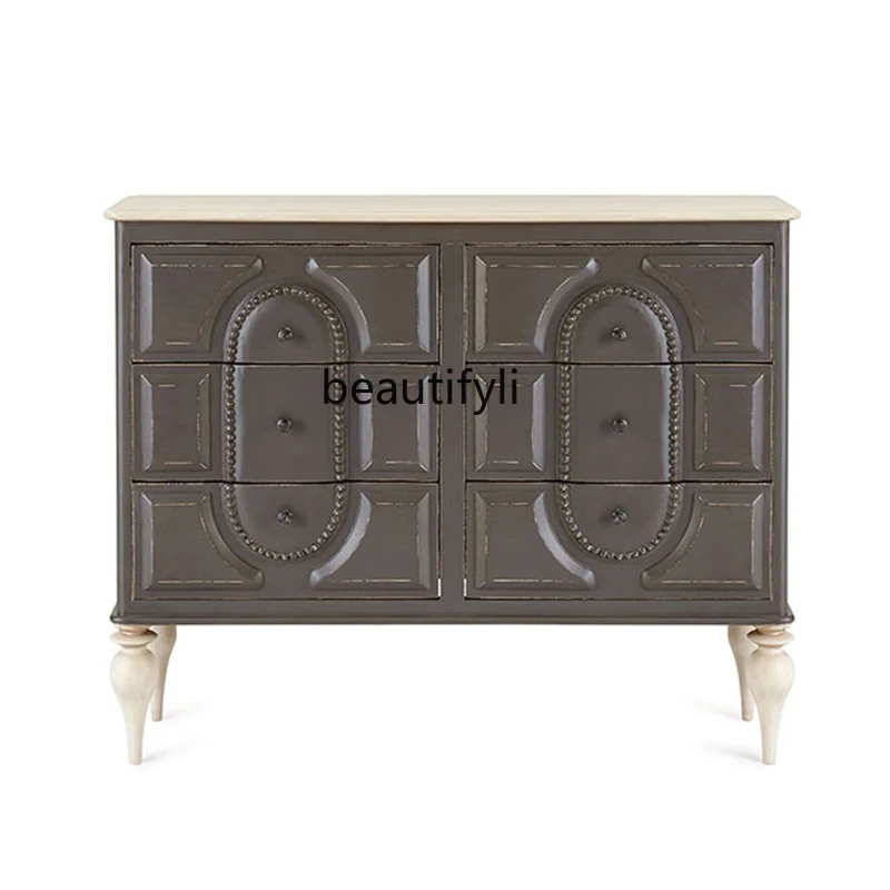 American light luxury solid wood chest, entrance cabinet, bedroom storage decoration French partition cabinet
American light luxury solid wood chest, entrance cabinet, bedroom storage decoration French partition cabinet