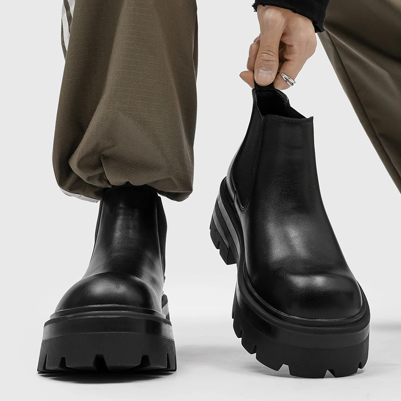 Men's Chelsea Boots 2025 New Sle Briti Sle High Top Leather oes Fce Lined Thi Bot Heightening Boots
Men's Chelsea Boots 2025 New Sle Briti Sle High Top Leather oes Fce Lined Thi Bot Heightening Boots