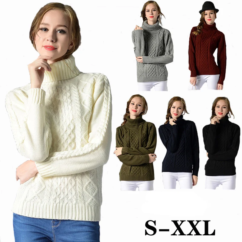 High Neck Knitwear Sweater Long Sleeve Pullover Twisted Flower Undercoat Sweater Women's Autumn and Winter Leisure
High Neck Knitwear Sweater Long Sleeve Pullover Twisted Flower Undercoat Sweater Women's Autumn and Winter Leisure