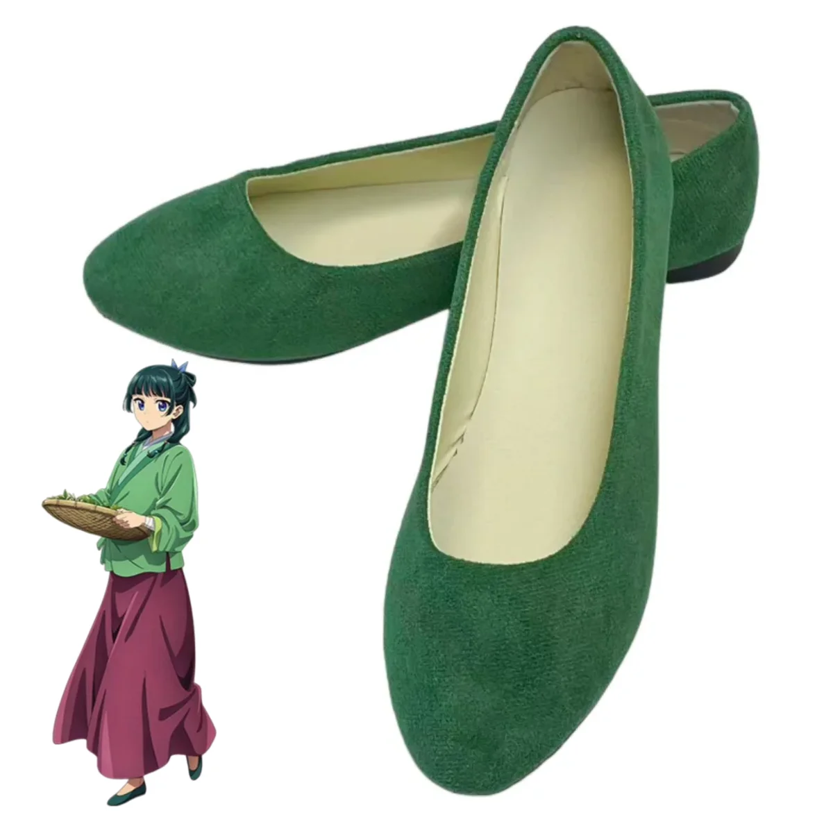 Anime Maomao Shoes The Apothecary Diaries Cosplay Shoes Mao Mao Green Flat Shoes Halloween Party Shoes For Women
Anime Maomao Shoes The Apothecary Diaries Cosplay Shoes Mao Mao Green Flat Shoes Halloween Party Shoes For Women
