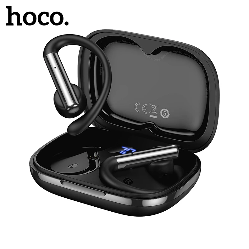 HOCO Half-In-Ear with Earhook Wireless Bluetooth 6.0 Earphone Digital Display Charging Box HiFi Audio Stereo Music Sport Earbuds
HOCO Half-In-Ear with Earhook Wireless Bluetooth 6.0 Earphone Digital Display Charging Box HiFi Audio Stereo Music Sport Earbuds