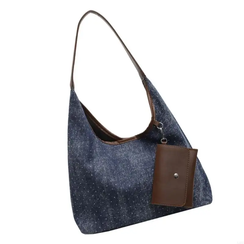 Stylish Denims Shoulder Bag for Women Casual Spacious Underarm Shoulder Handbag Purse with Large Capacity for Daily Use
Stylish Denims Shoulder Bag for Women Casual Spacious Underarm Shoulder Handbag Purse with Large Capacity for Daily Use