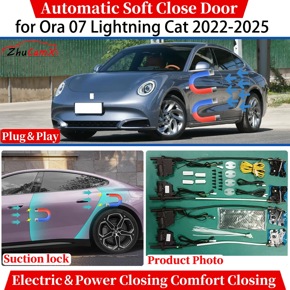 for Ora 07 Lightning Cat 2022-2025 Automatic Soft Close Door Electric Power Closing Comfort Closing Suction lock Quiet System
for Ora 07 Lightning Cat 2022-2025 Automatic Soft Close Door Electric Power Closing Comfort Closing Suction lock Quiet System