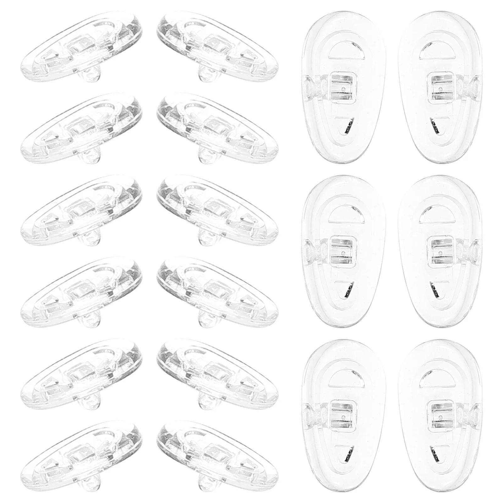 20 Pairs Glasses Silicone Nose Pads Eye Replacement Eyeglasses Clip Parts Silica Gel Bridge for Sunglass
20 Pairs Glasses Silicone Nose Pads Eye Replacement Eyeglasses Clip Parts Silica Gel Bridge for Sunglass