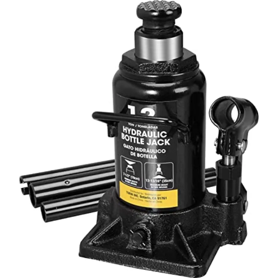 12 Ton 24000 LBs Hydraulic Car Bottle Jack for Auto Repair and House Lift AT91207BR
12 Ton 24000 LBs Hydraulic Car Bottle Jack for Auto Repair and House Lift AT91207BR