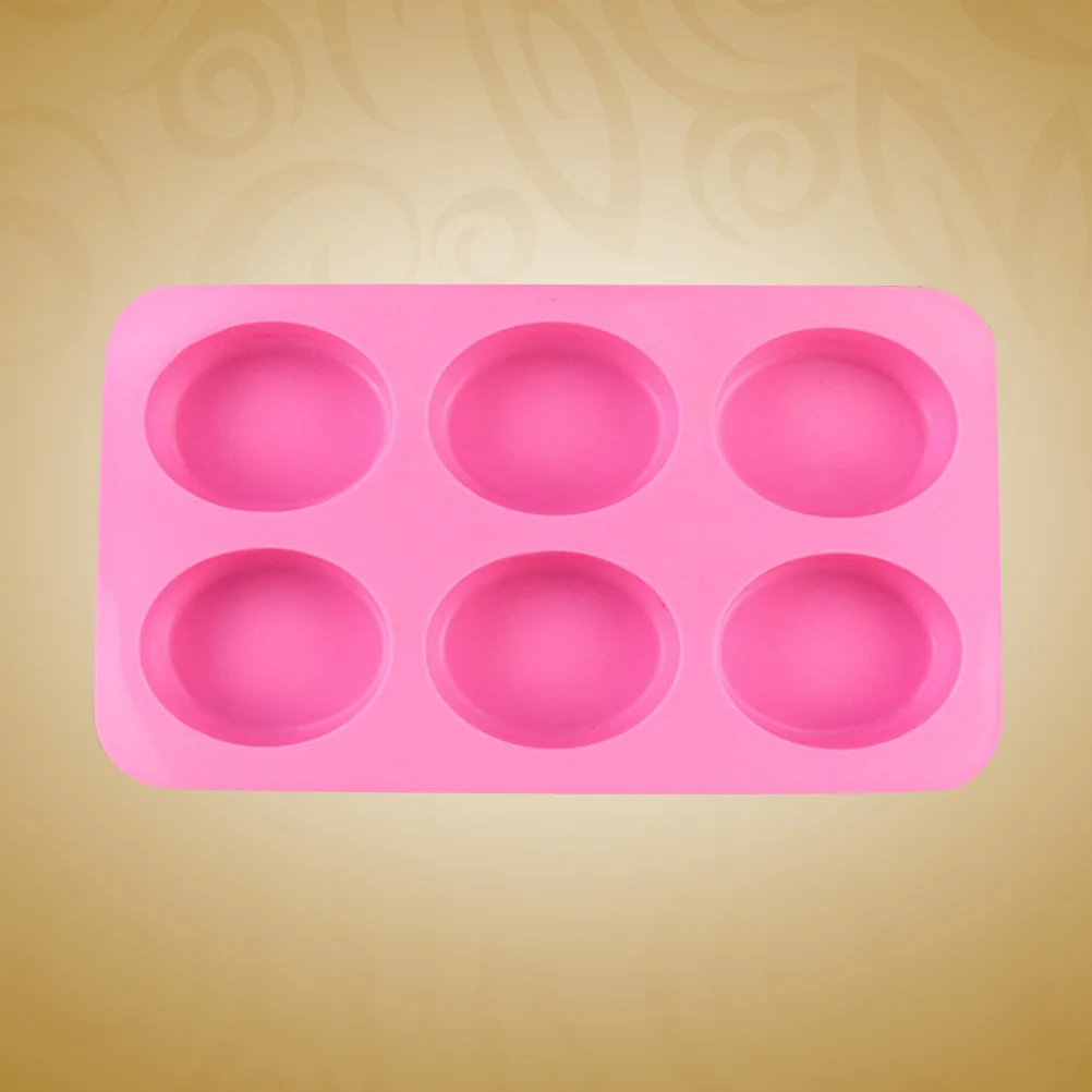 6 Cavities Oval Silicone Soap Mold Baking Mould Cake Pan Biscuit Chocolate Mold Ice Cube Tray (Pink)
6 Cavities Oval Silicone Soap Mold Baking Mould Cake Pan Biscuit Chocolate Mold Ice Cube Tray (Pink)