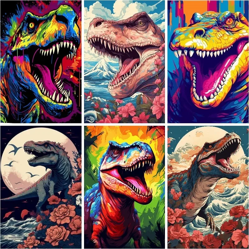 5D Diamond Painting Colorful Dinosaur Wall Art ,Tyrannosaurus Rex DIY Diamond Mosaic Rhinestone Nursery Dinosaur Art Dino
5D Diamond Painting Colorful Dinosaur Wall Art ,Tyrannosaurus Rex DIY Diamond Mosaic Rhinestone Nursery Dinosaur Art Dino