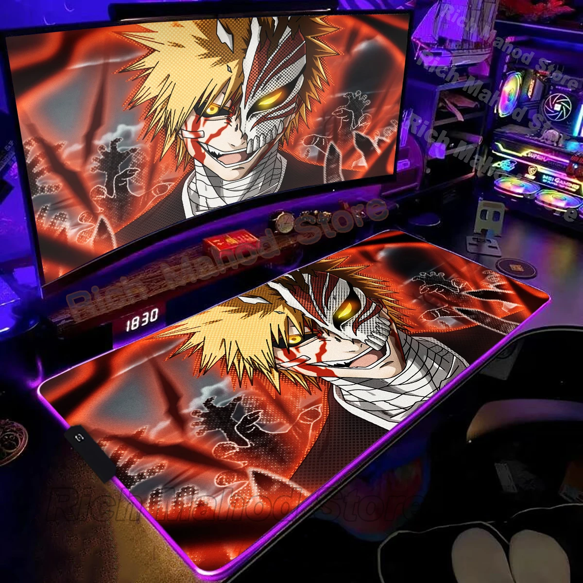 Large Rgb Mouse Pad Gamer Led 900x400 Anime Mousepad Bleach Extended Mat Desk Accessories Pc Deskmat Xxl E-sports Mausemat Rug
Large Rgb Mouse Pad Gamer Led 900x400 Anime Mousepad Bleach Extended Mat Desk Accessories Pc Deskmat Xxl E-sports Mausemat Rug