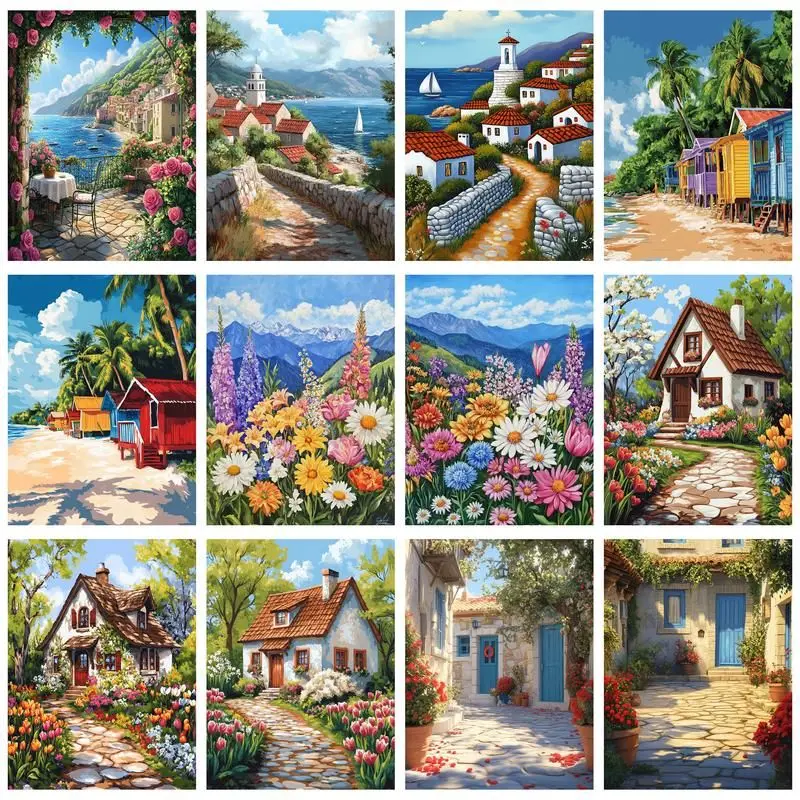 CHENISTORY Paint By Number House Kits DIY Home Decoration Painting By Numbers Drawing On Canvas HandPainted Art Gift
CHENISTORY Paint By Number House Kits DIY Home Decoration Painting By Numbers Drawing On Canvas HandPainted Art Gift