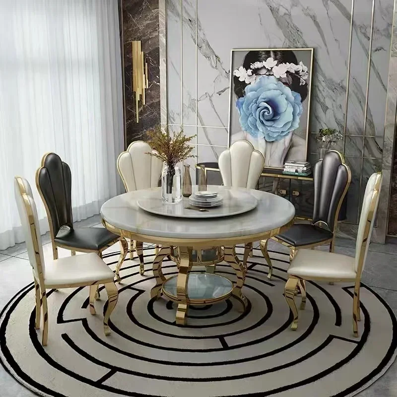 #luxury dining room banquet rotating round table with stainless steel frame marble top table furniture
#luxury dining room banquet rotating round table with stainless steel frame marble top table furniture