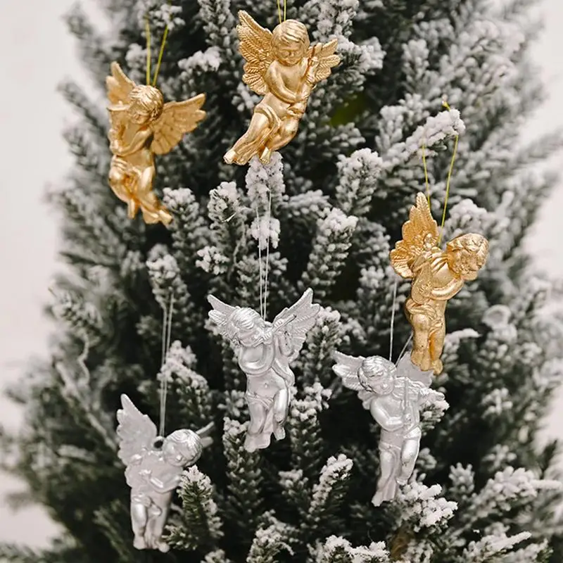 Christmas Decorations Gold /silver Angel Pendants 6Pcs Christmas Tree Angels Ornaments Pendants Christmas Party Decorations
Christmas Decorations Gold /silver Angel Pendants 6Pcs Christmas Tree Angels Ornaments Pendants Christmas Party Decorations