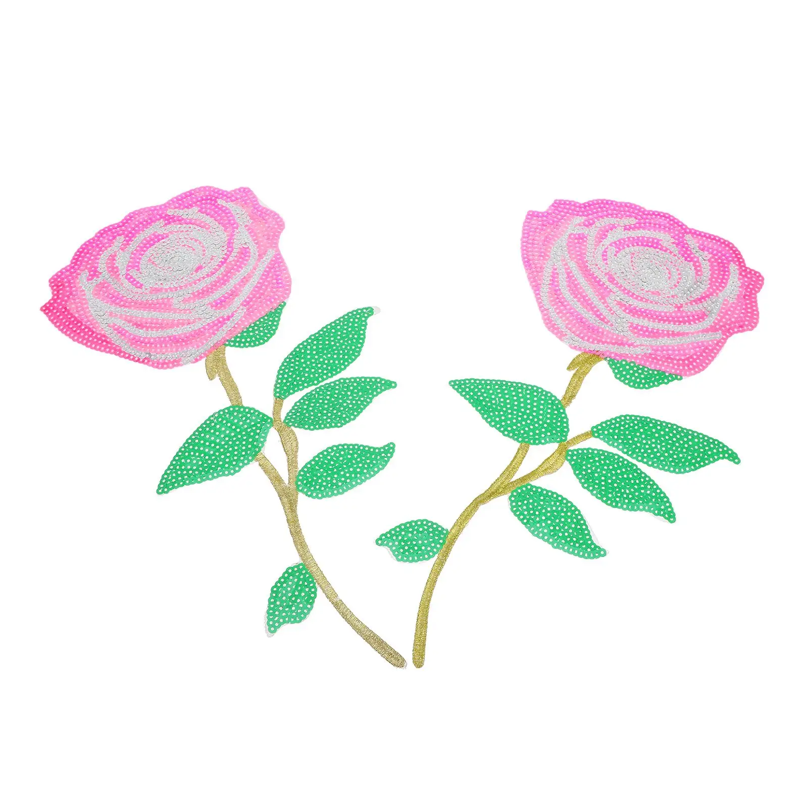 2Pcs Embroidered Sequins Rose Patches Reversible Iron On Clothes Applique Brooch Corsage Pin Pearls Sew On Patch
2Pcs Embroidered Sequins Rose Patches Reversible Iron On Clothes Applique Brooch Corsage Pin Pearls Sew On Patch