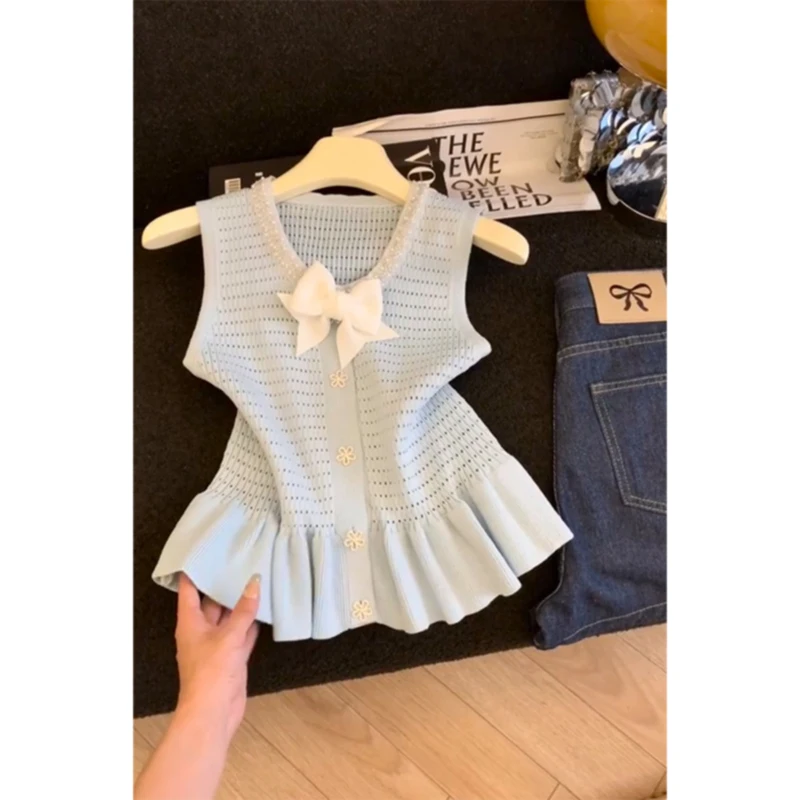 Sweet And Spicy Knot Svel Slim Fit Vest Women's Pure Desire Versatile Girl Sle Hollow out Small irt
Sweet And Spicy Knot Svel Slim Fit Vest Women's Pure Desire Versatile Girl Sle Hollow out Small irt