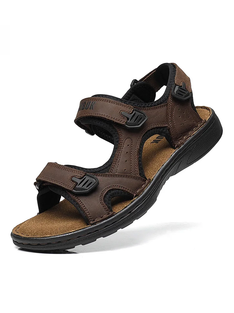 First-Layer Cowhide Men's Sports Sandals, Open-Toe Outdoor 防滑 Sandals, Casual Men's Shoes, Outdoor Fashion Beach Shoes, Li
First-Layer Cowhide Men's Sports Sandals, Open-Toe Outdoor 防滑 Sandals, Casual Men's Shoes, Outdoor Fashion Beach Shoes, Li