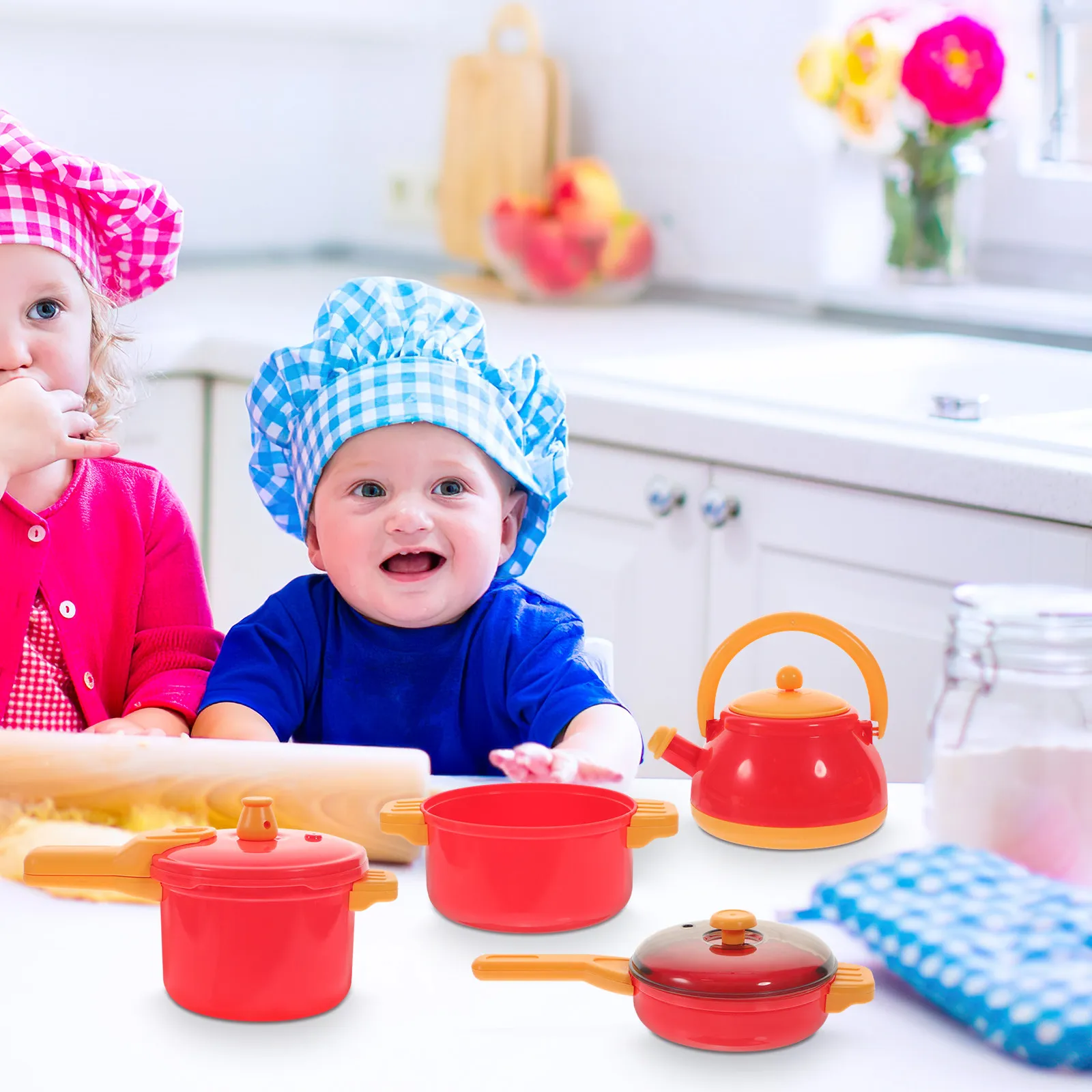 1Set Premium Simulation Kitchen Cookware for Kids Educational Pretend Play Set Develops Cognitive Skills Creativity Intelligence
1Set Premium Simulation Kitchen Cookware for Kids Educational Pretend Play Set Develops Cognitive Skills Creativity Intelligence
