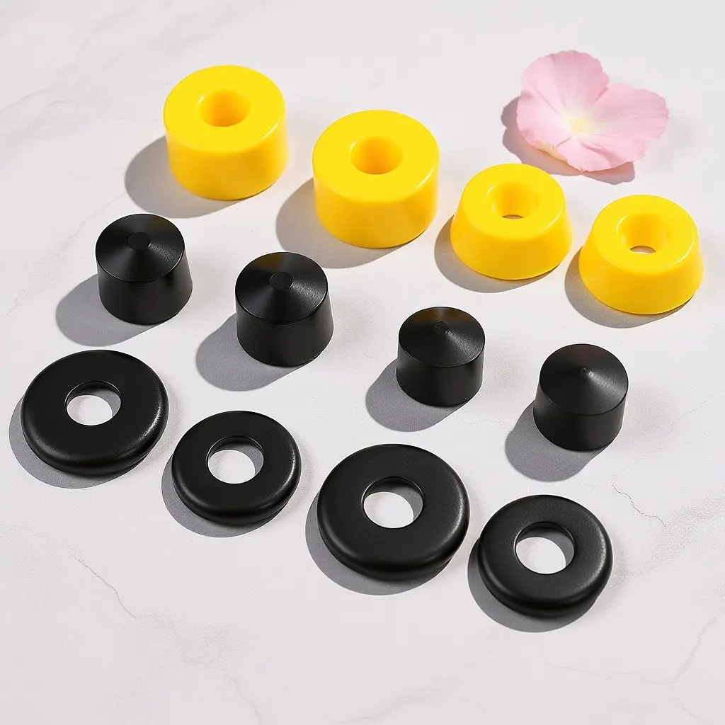 1Set Skateboard Shock Absorbers PU Bushings for Trucks Damping Gasket Vibration Absorption Skateboard Truck Washers Pivot Cups
1Set Skateboard Shock Absorbers PU Bushings for Trucks Damping Gasket Vibration Absorption Skateboard Truck Washers Pivot Cups