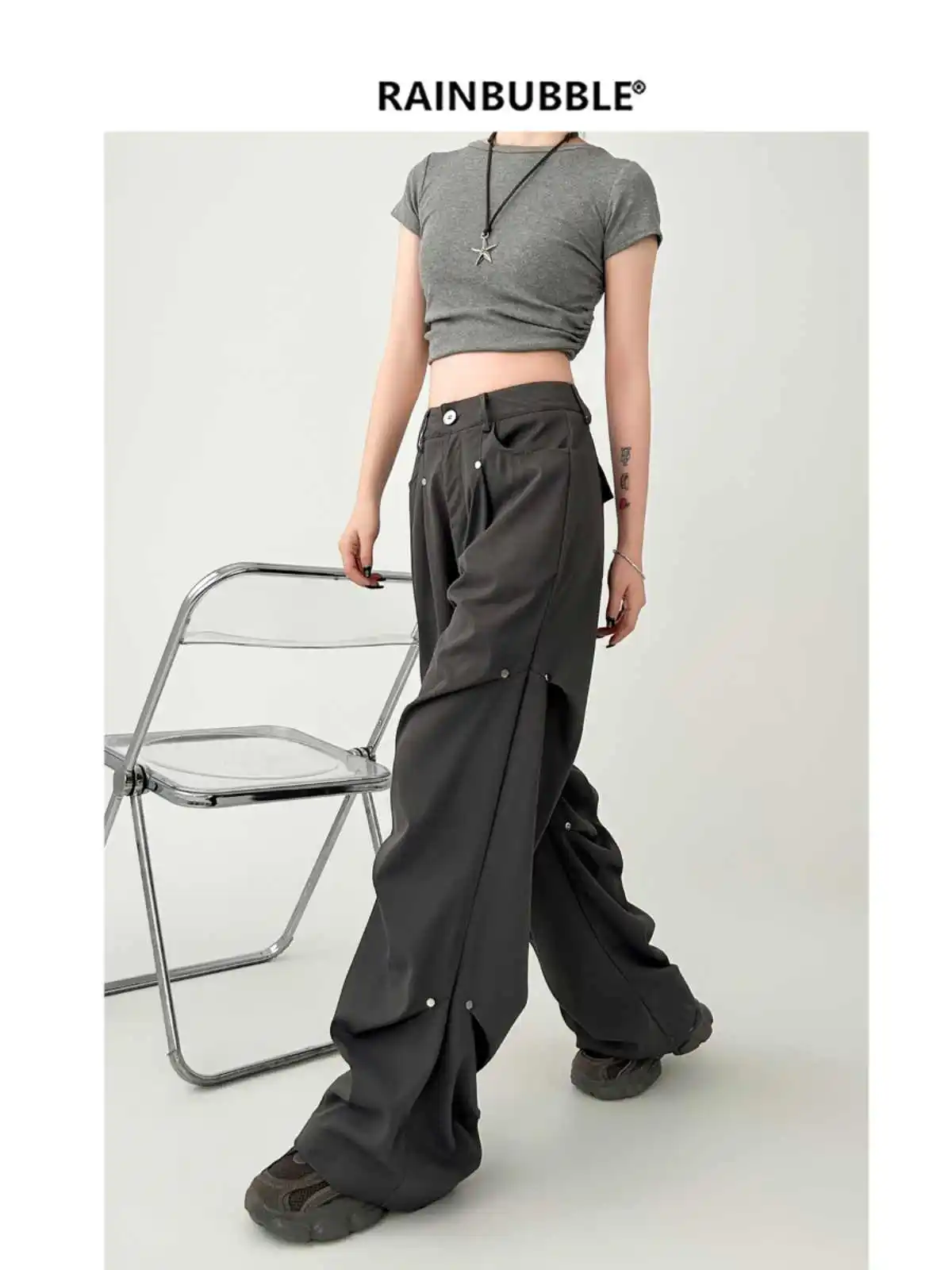 Женские серые брюки-карго Harajuku, прямые брюки большого размера, японский стиль 2000-х годов, Y2k, винтажные брюки в стиле эмо бойфренда, одежда
Женские серые брюки-карго Harajuku, прямые брюки большого размера, японский стиль 2000-х годов, Y2k, винтажные брюки в стиле эмо бойфренда, одежда