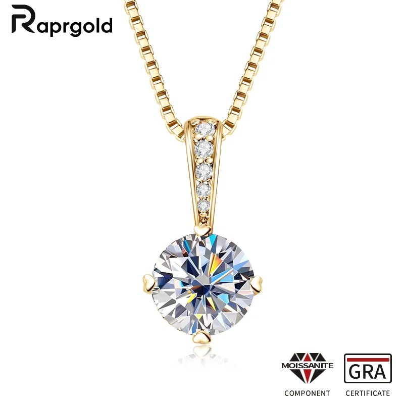 RAPRGOLD GRA сертифицированное ожерелье с подвеской из муассанита 1-2 карата для женщин, стерлинговое серебро 925 пробы, ожерелья на ключицы, ювелирные изделия, подарки, ожерелья
RAPRGOLD GRA сертифицированное ожерелье с подвеской из муассанита 1-2 карата для женщин, стерлинговое серебро 925 пробы, ожерелья на ключицы, ювелирные изделия, подарки, ожерелья