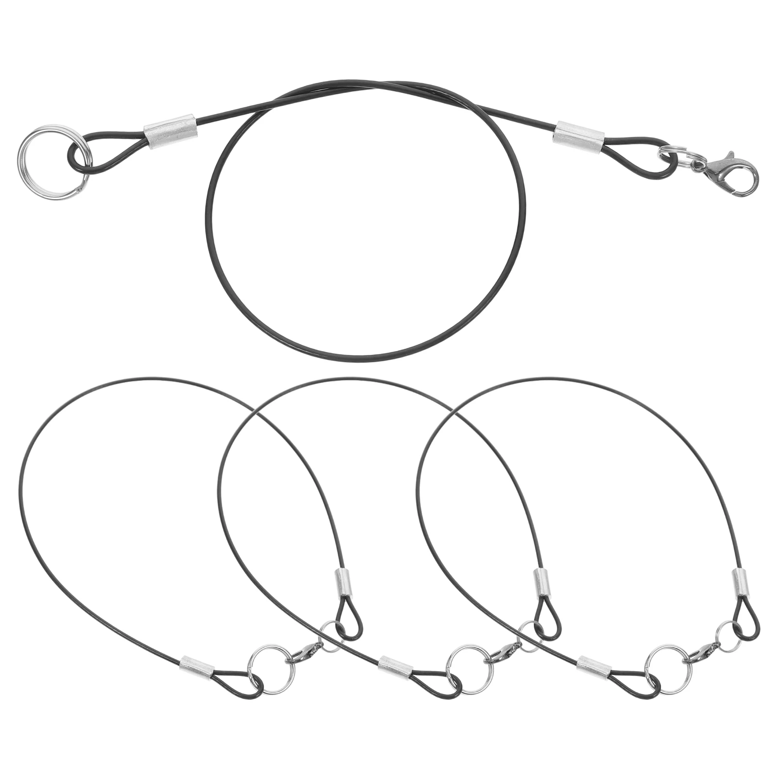 4 Pcs Anti-lost Wire Lanyard for Stylus Use Rope Metal Trinket Clip Anti-theft Silver
4 Pcs Anti-lost Wire Lanyard for Stylus Use Rope Metal Trinket Clip Anti-theft Silver