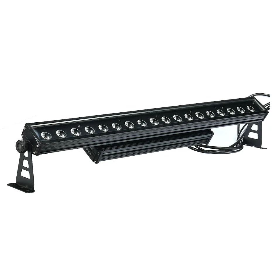 High Quality 18x18W RGBWAP IP65 Waterproof Outdoor LED Strip Light Wall Washer Bar Light with DMX Control Aluminum Alloy
High Quality 18x18W RGBWAP IP65 Waterproof Outdoor LED Strip Light Wall Washer Bar Light with DMX Control Aluminum Alloy