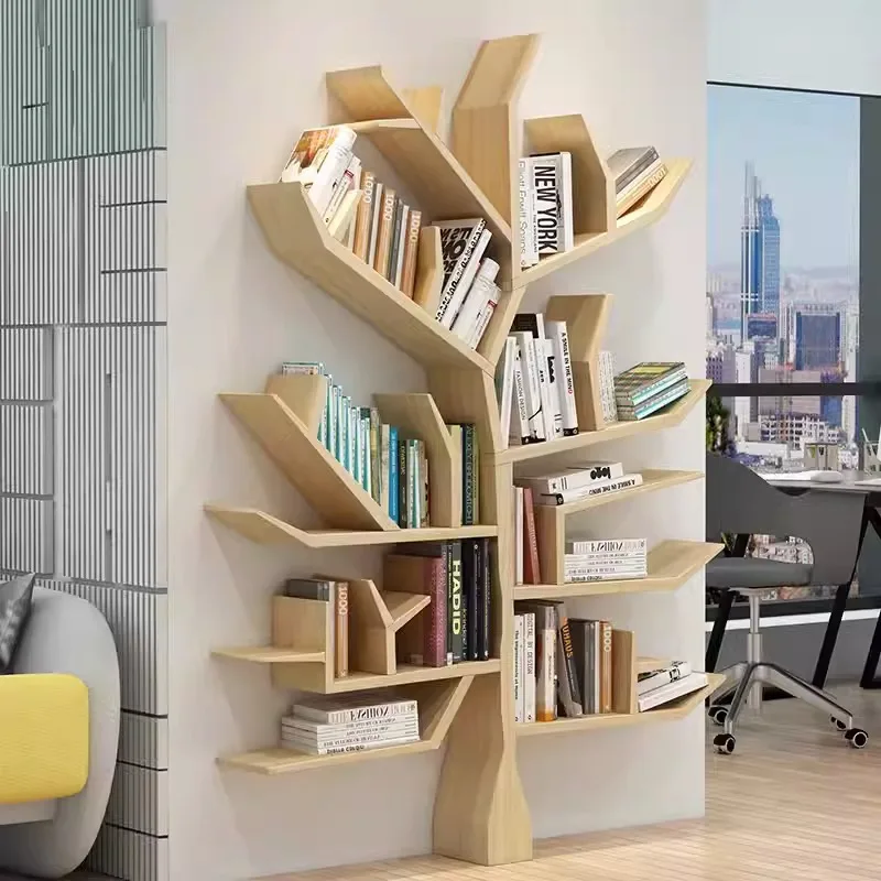 Simple modern creative big tree solid wood art tree bookshelf office shelf living room floor children's bookcase
Simple modern creative big tree solid wood art tree bookshelf office shelf living room floor children's bookcase