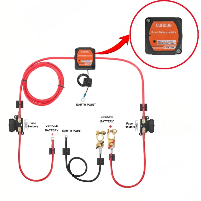 3/5/7M VEVOR Split Charge Relay Kit Voltage Sensitive 12V 140A VSR Ready Made Leads Durable Power Relay ATVs UTVs RV Camping Van
3/5/7M VEVOR Split Charge Relay Kit Voltage Sensitive 12V 140A VSR Ready Made Leads Durable Power Relay ATVs UTVs RV Camping Van